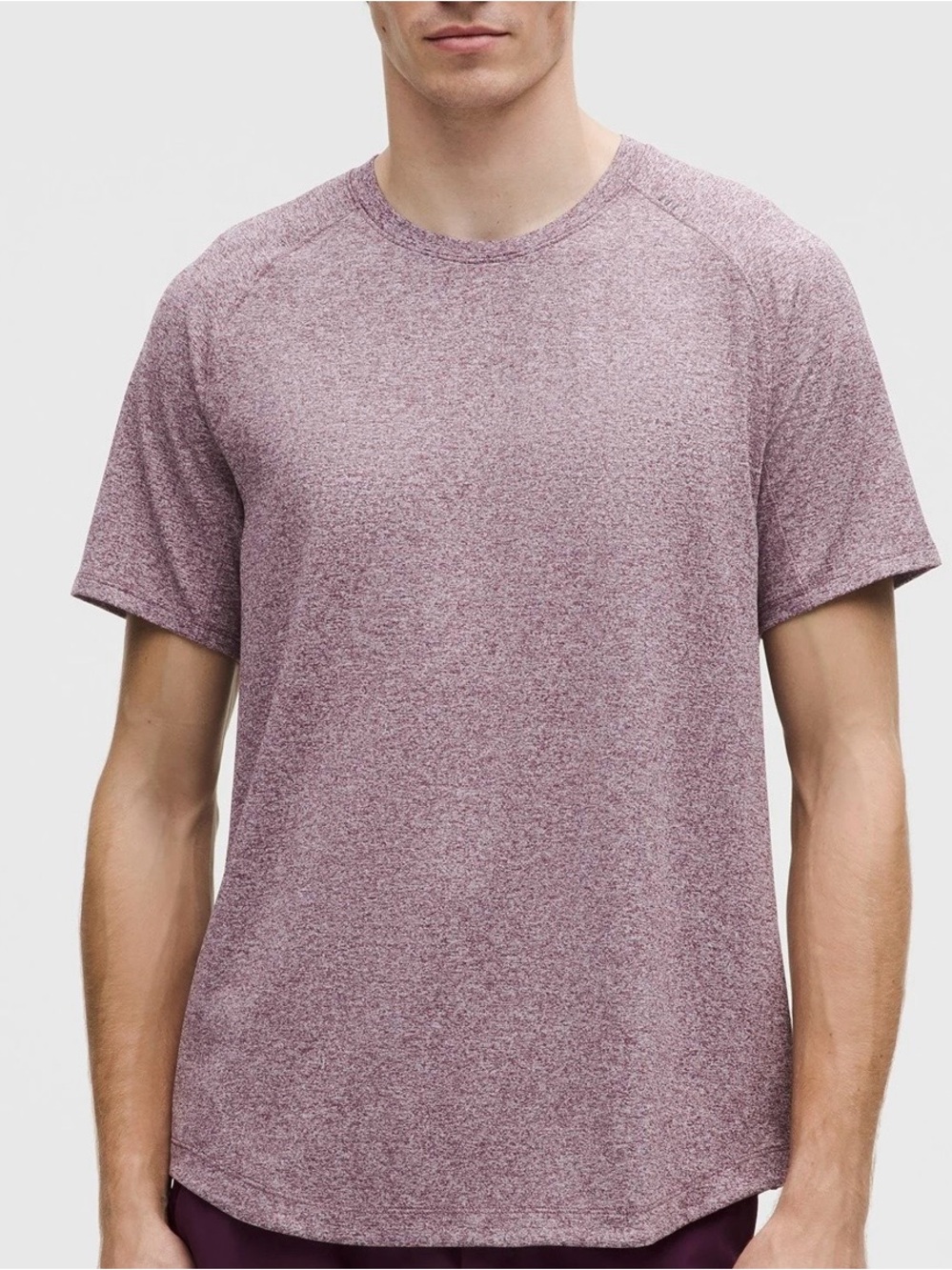 lululemon athletica Men's Heathered Mauve Short Sleeve Tee